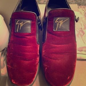 Giuseppe Zanotti Velvet Slip-on Sneaker